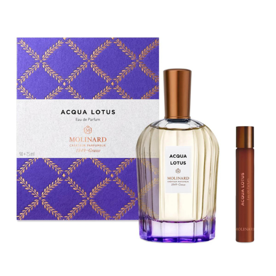 Aqua Lotus Eau de Parfum - 90 ML + 7,5 ML (Roll On) - Molinard