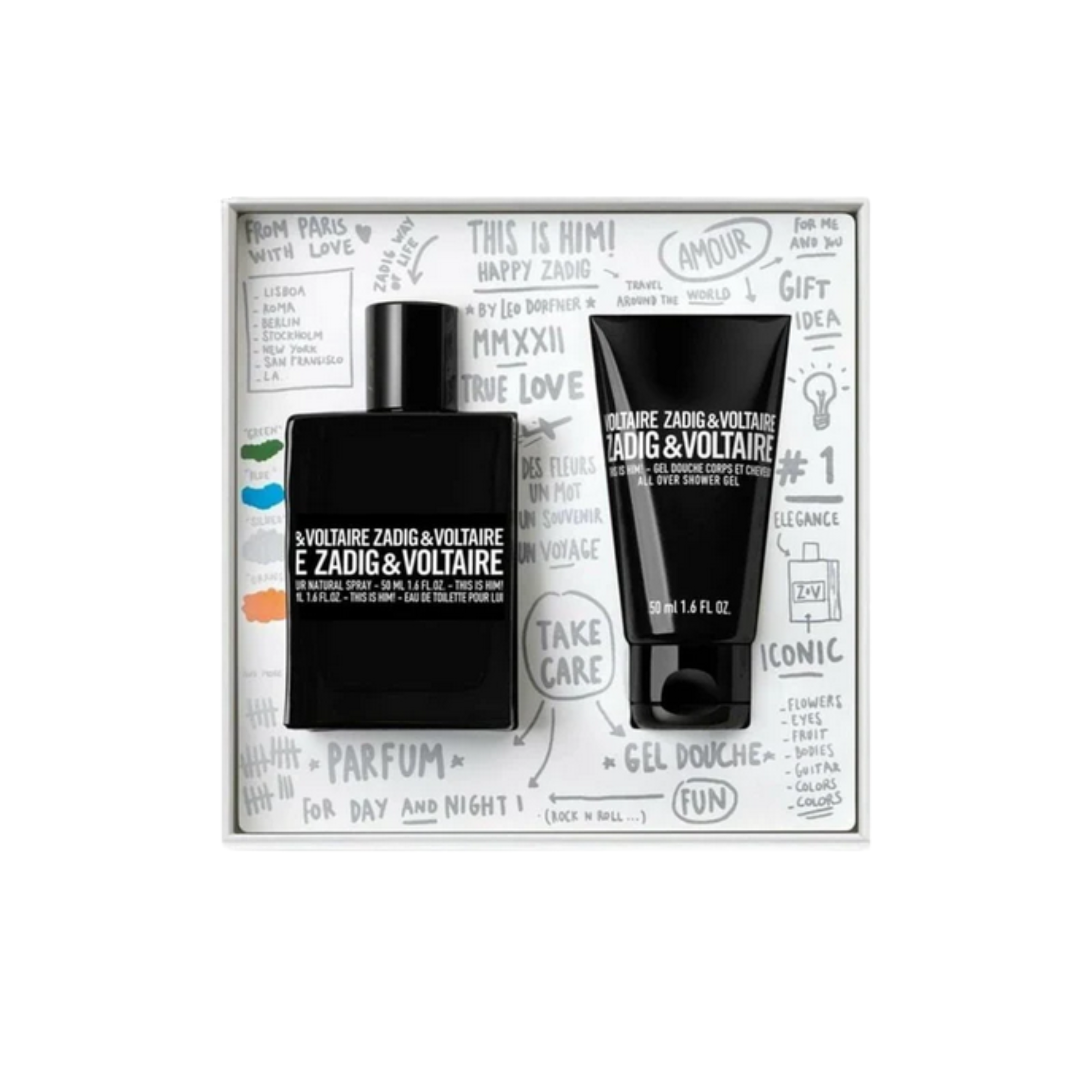 Cofanetto This is Him ! - Eau De Toilette + Gel Doccia - Zadig & Voltaire