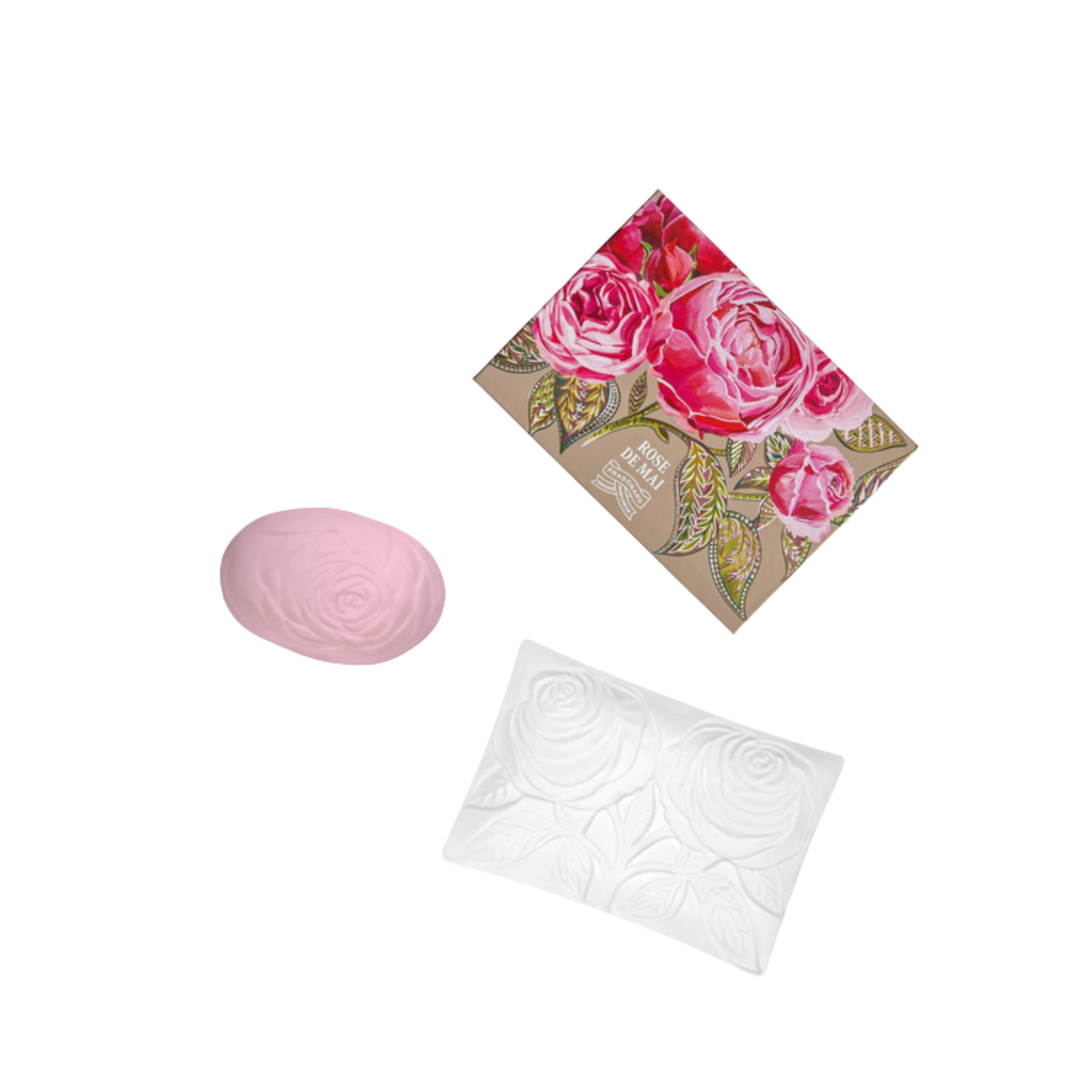 Rose De Mai - Sapone Con Piattino - Fragonard